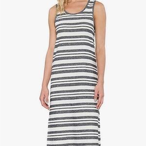 Striped Sleeveless Maxi Dress